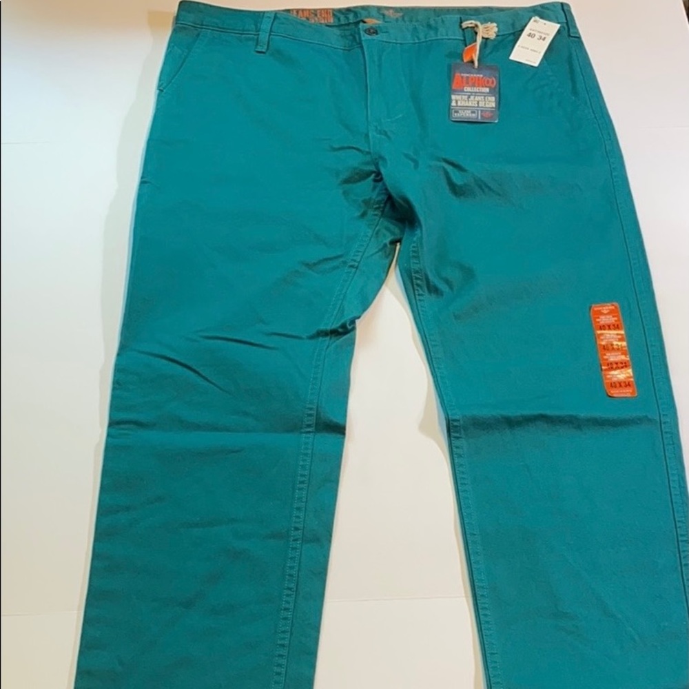 Dockers Alpha Slim Size 40 x 34 Slim Tapered Fit 100% Cotton Khaki Jeans New - Picture 14 of 14